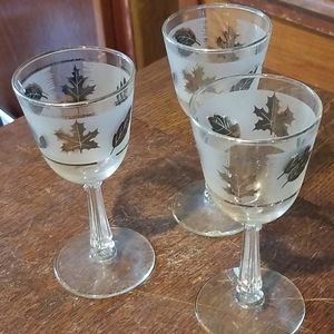 barware pedestal glasses set of 3